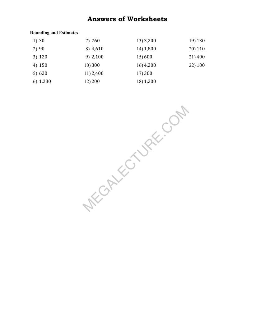 Page 2 of Rounding And Estimates