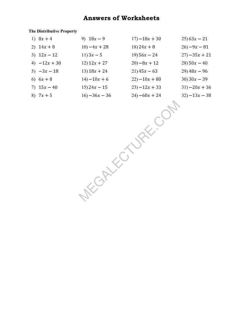 Page 2 of The Distributive Property