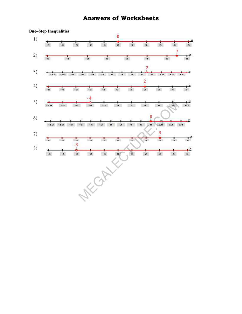 Page 2 of One-Step Inequalities