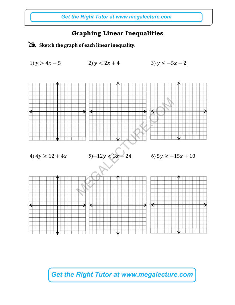 Page 1 of Graphing Linear Inequalities