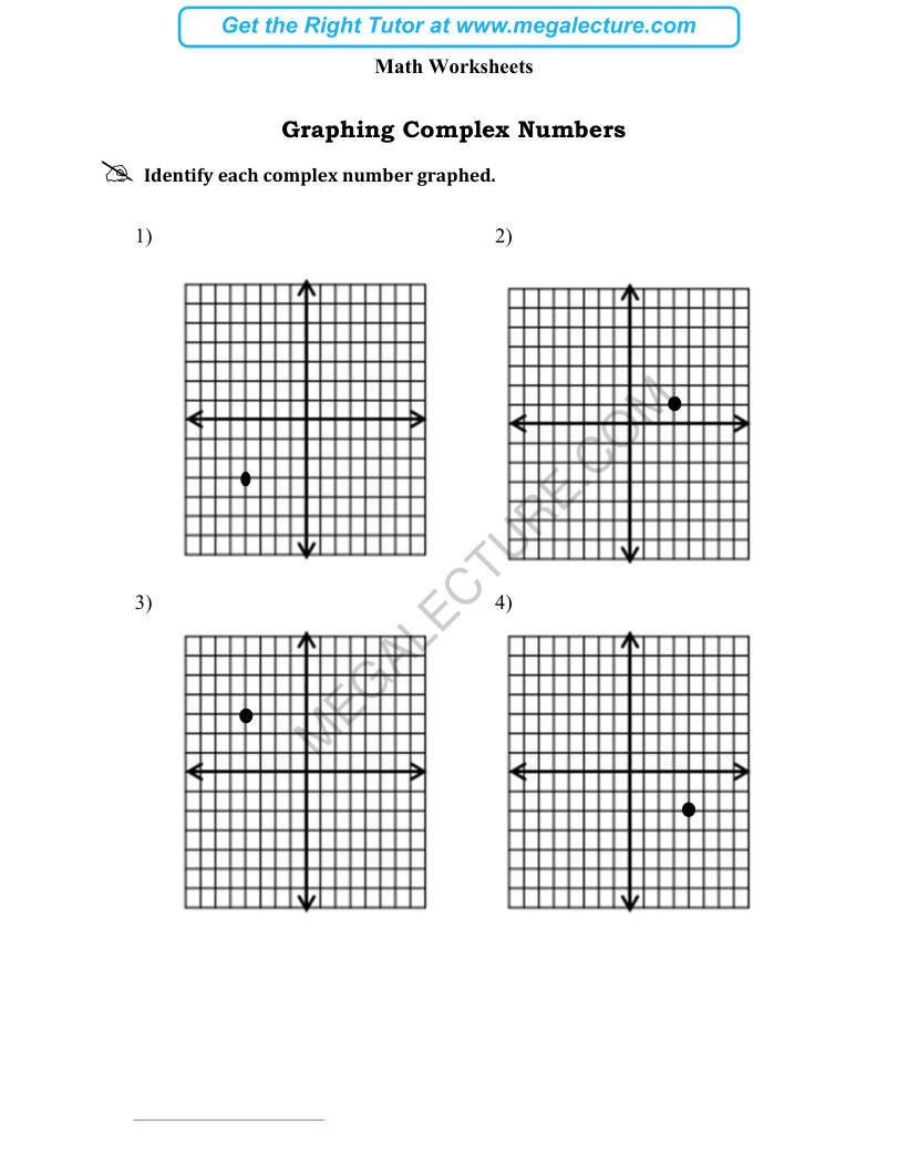 Page 1 of Graphing Complex Numbers