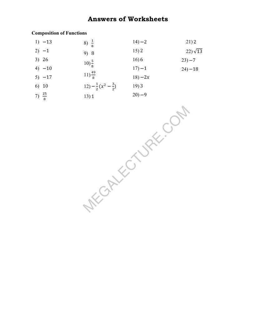 Page 2 of Composition Of Functions