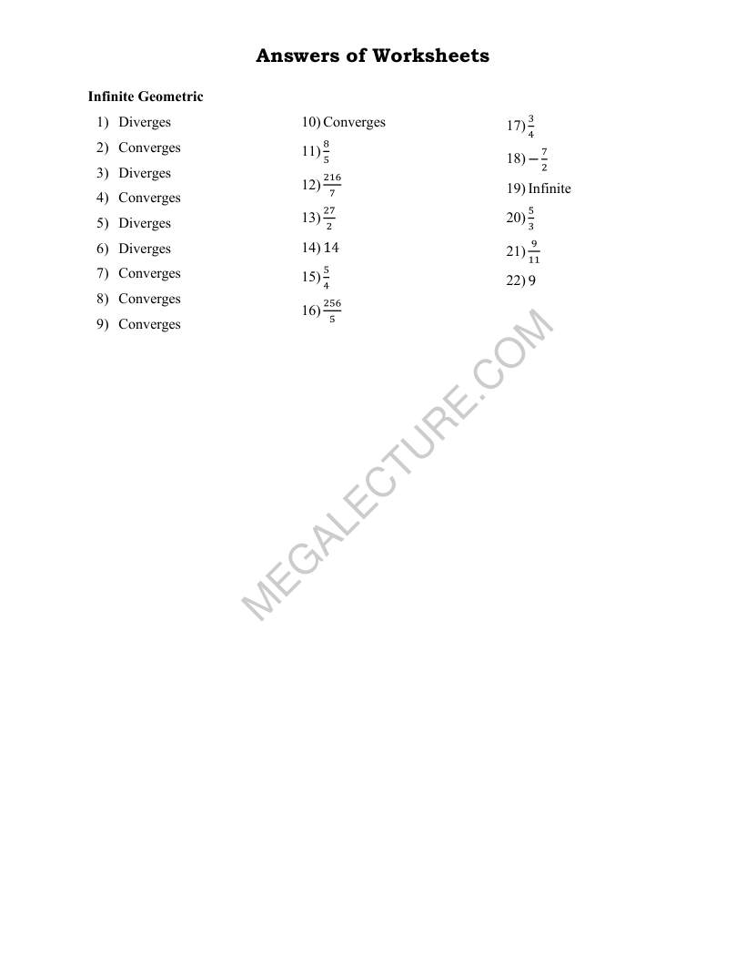 Page 2 of Infinite Geometric Series