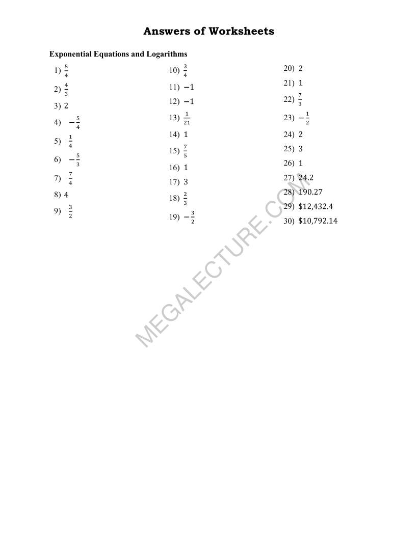 Page 2 of Exponential