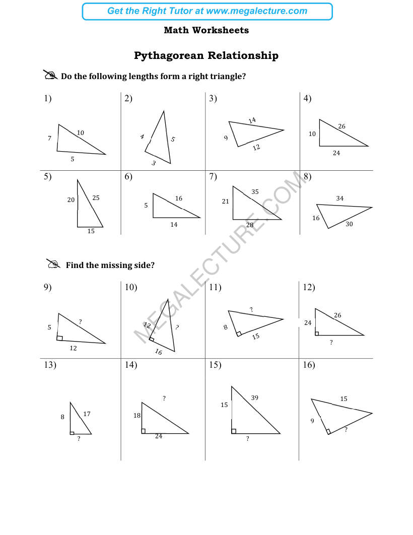 Page 1 of Pythagorean Relationship