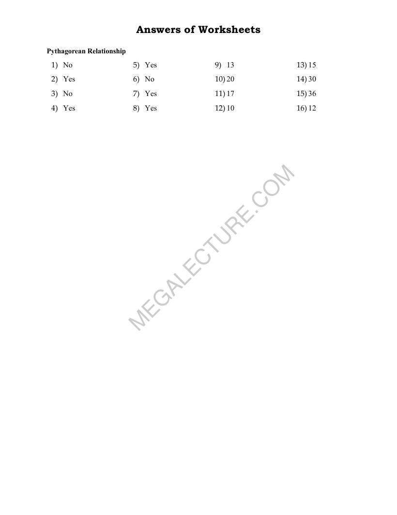 Page 2 of Pythagorean Relationship