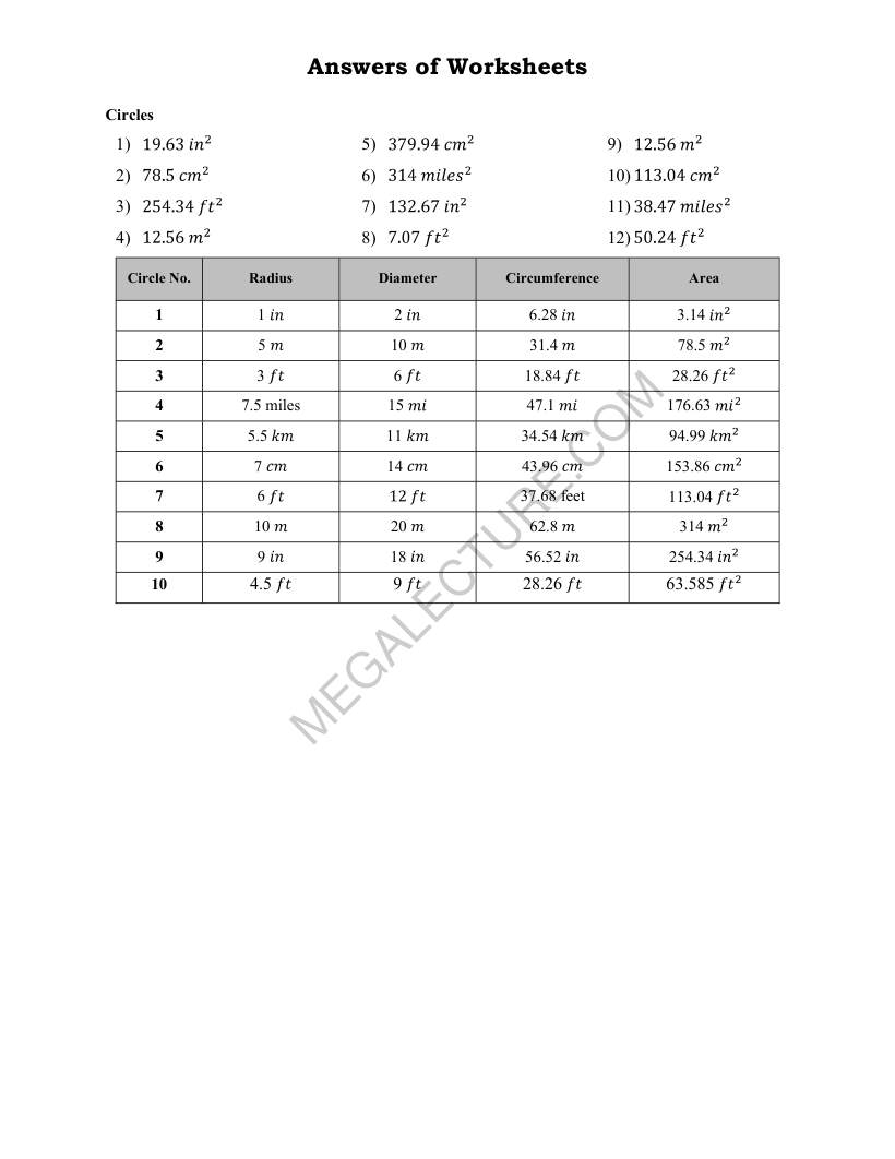 Page 2 of Circles