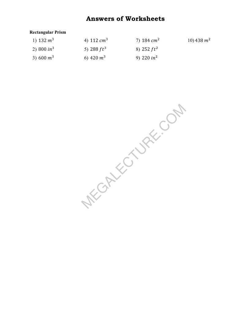 Page 2 of Rectangular Prism