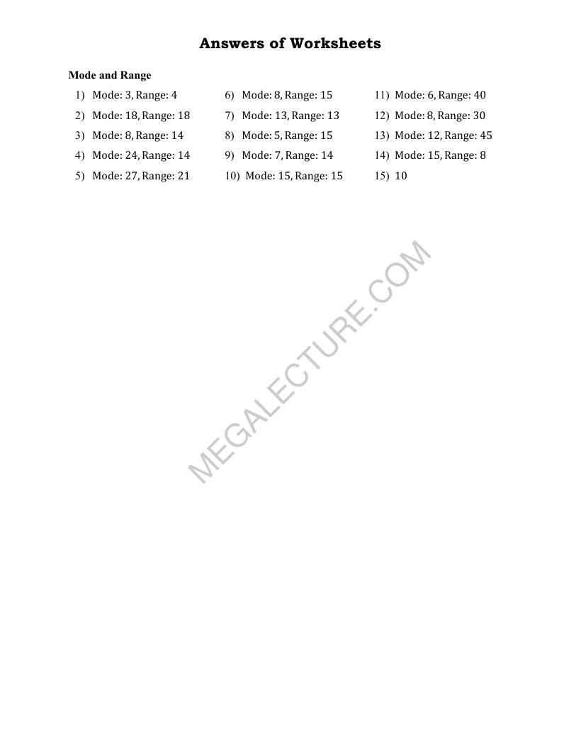 Page 2 of Mode And Range