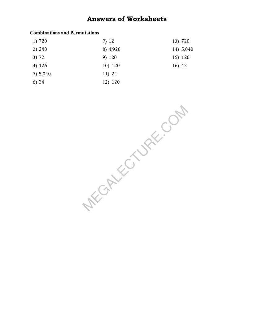 Page 2 of Combinations And Permutations