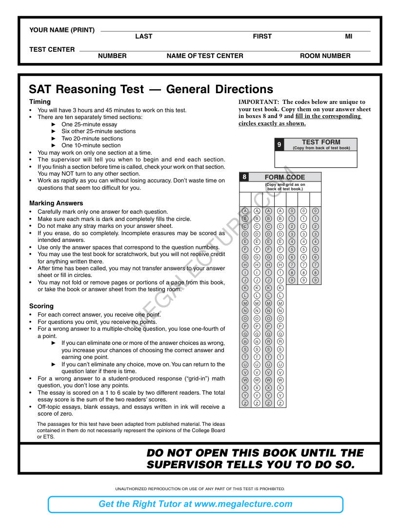 Page 1 of Practice Test 3