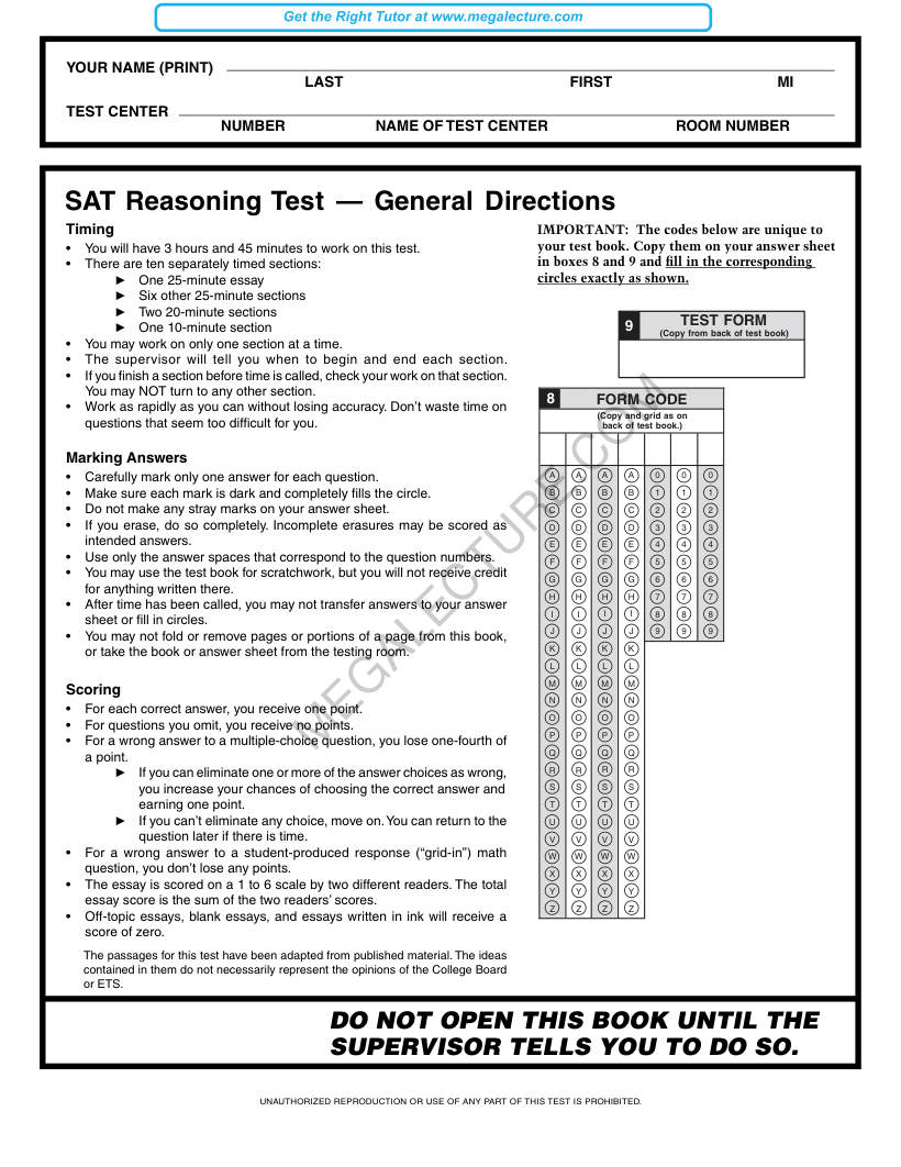 Page 1 of Practice Test 4