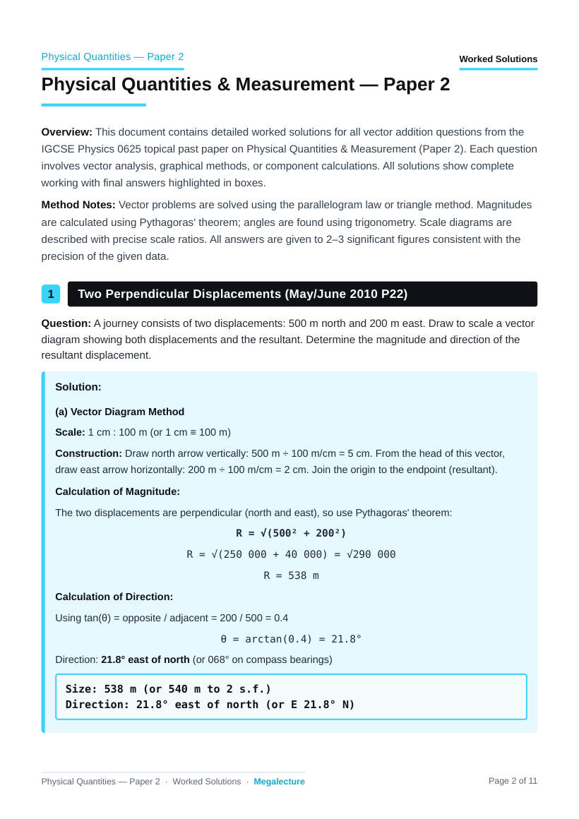 Page 2 of Worked Solutions