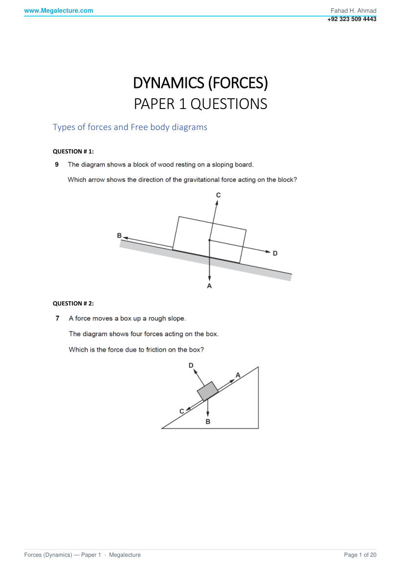Page 2 of Questions