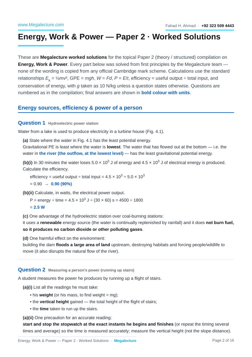 Page 2 of Worked Solutions
