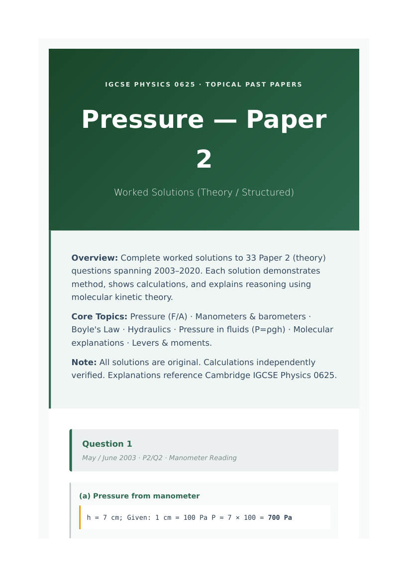 Page 1 of Worked Solutions