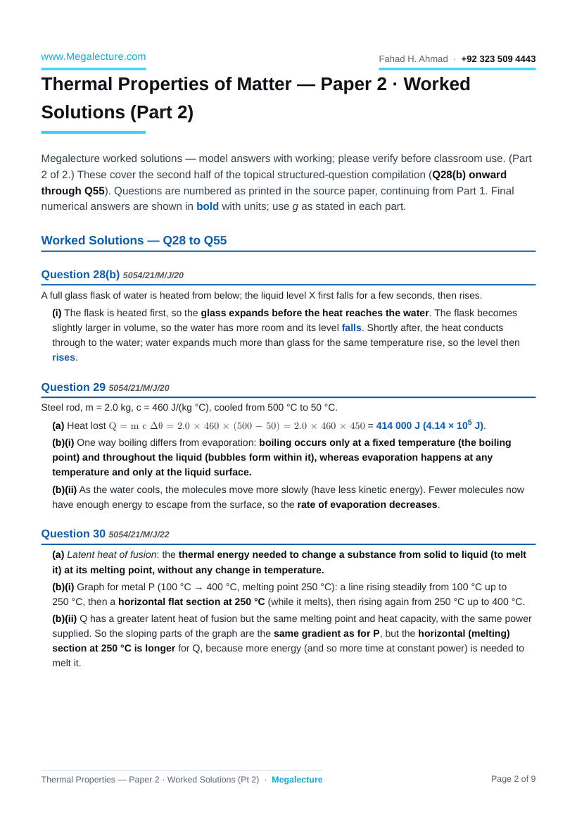 Page 2 of Worked Solutions (Part 2)