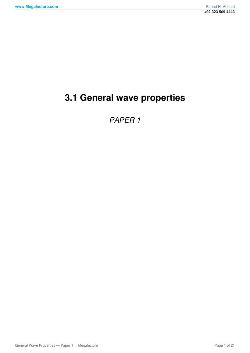Page 2 of IGCSE Physics General Wave Properties: Paper 1 MCQ Questions