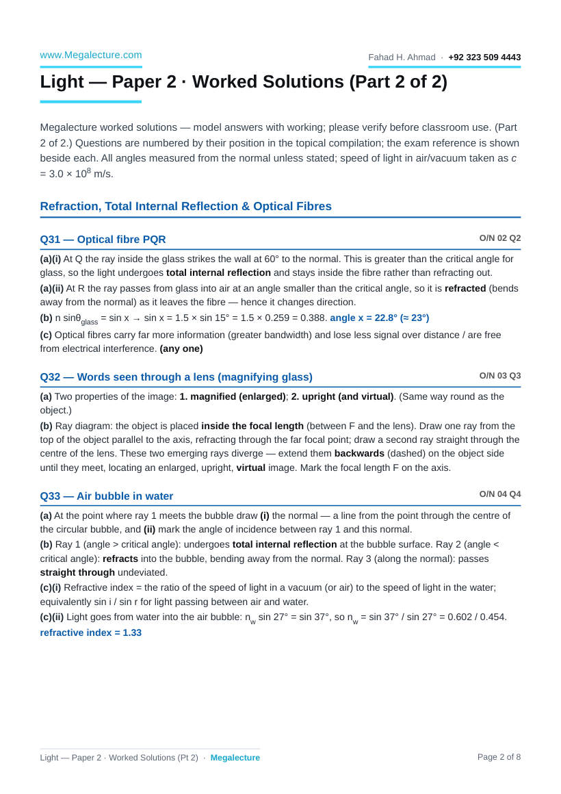 Page 2 of Worked Solutions (Part 2)