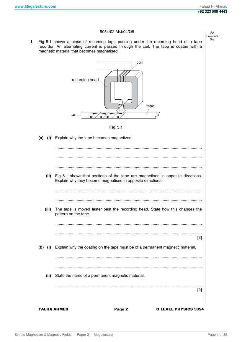 Page 2 of Questions