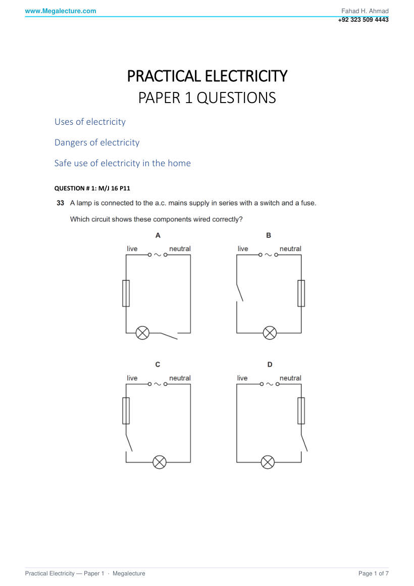 Page 2 of Questions