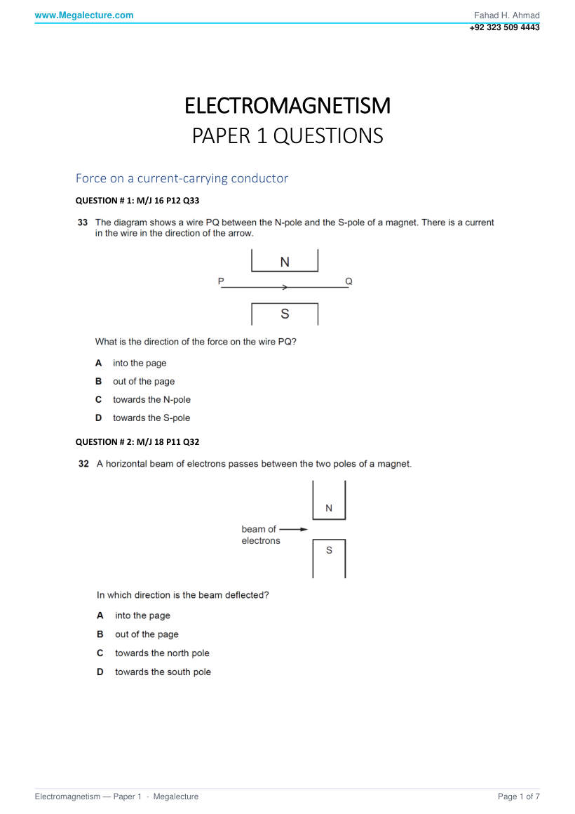Page 2 of Questions