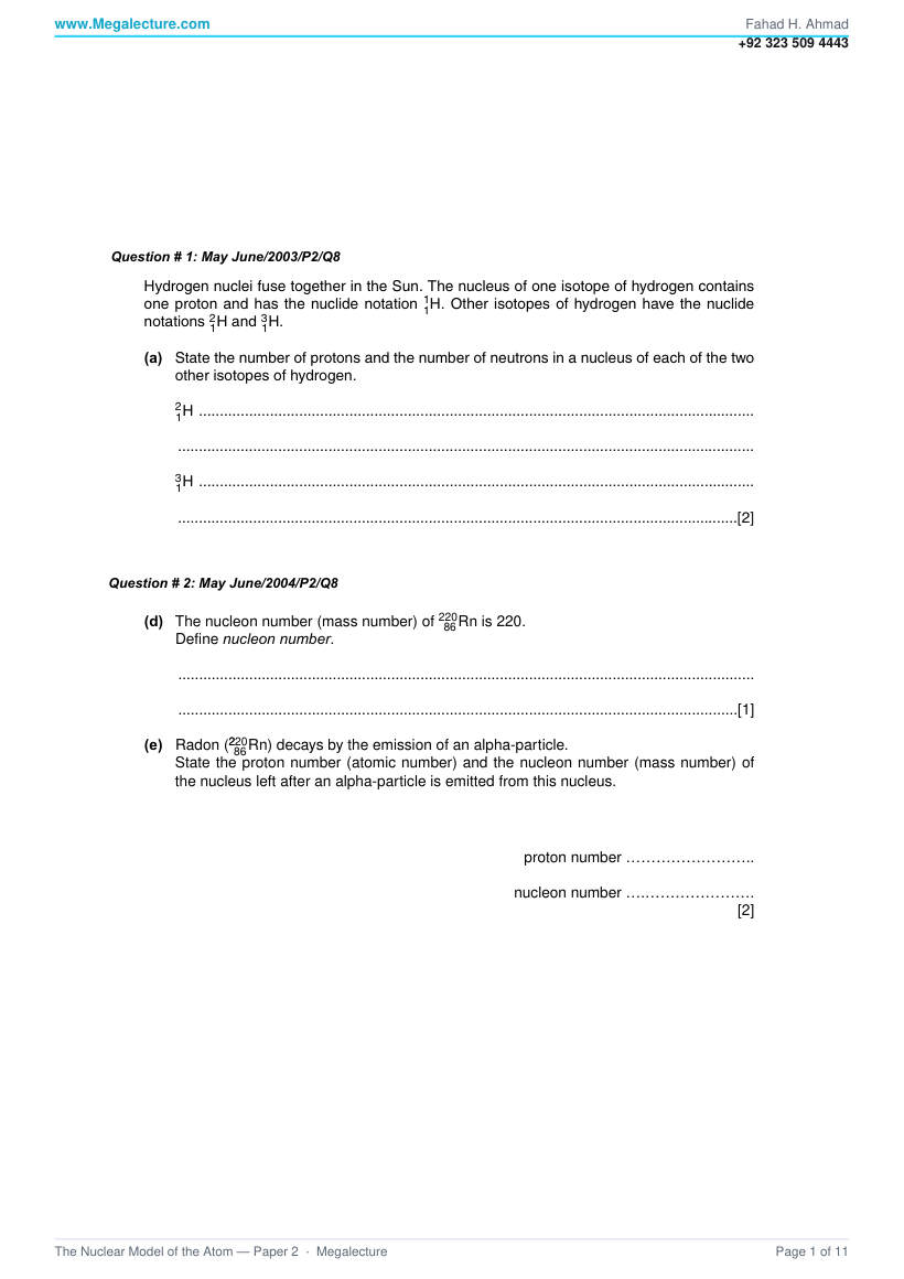 Page 2 of Questions