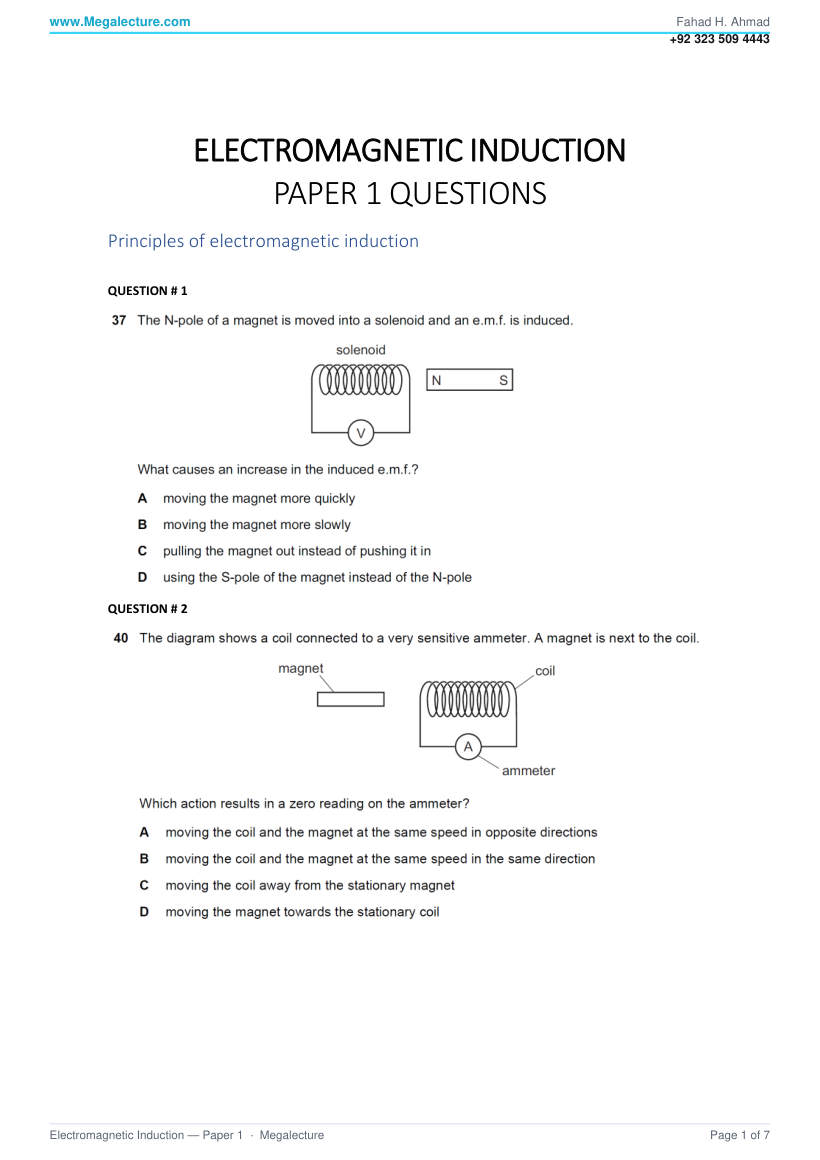 Page 2 of Questions