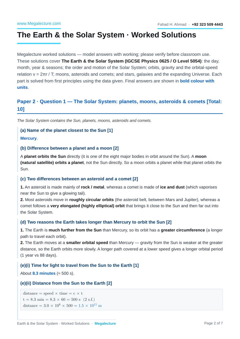 Page 2 of Worked Solutions