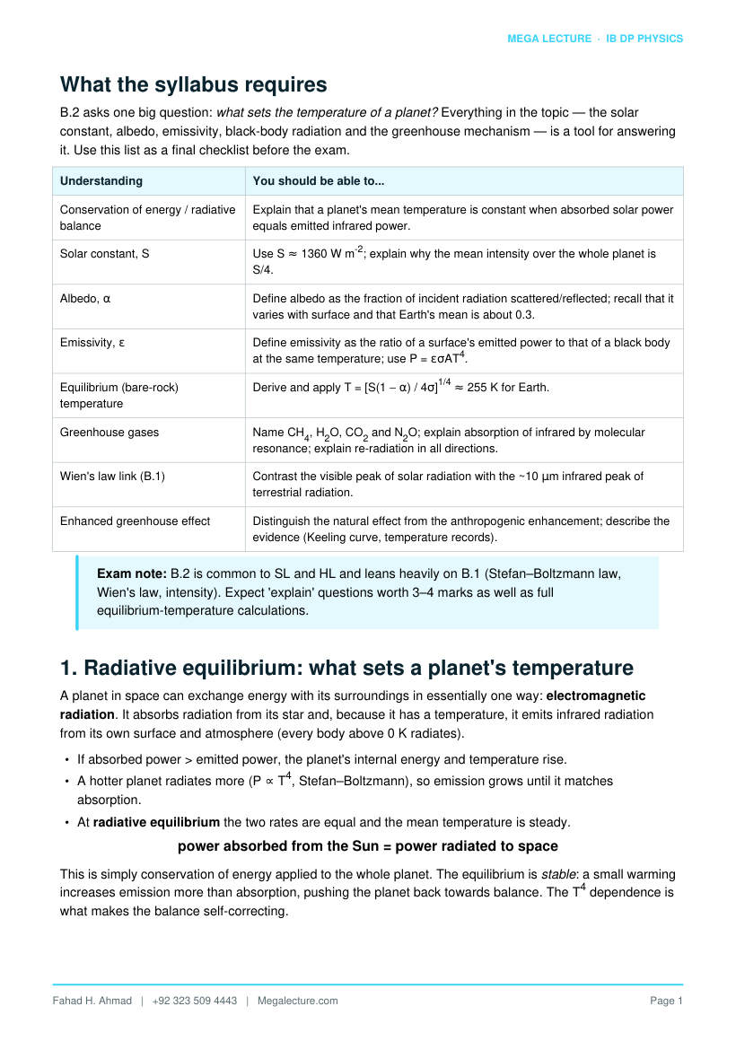 Page 2 of B.2 Greenhouse Effect
