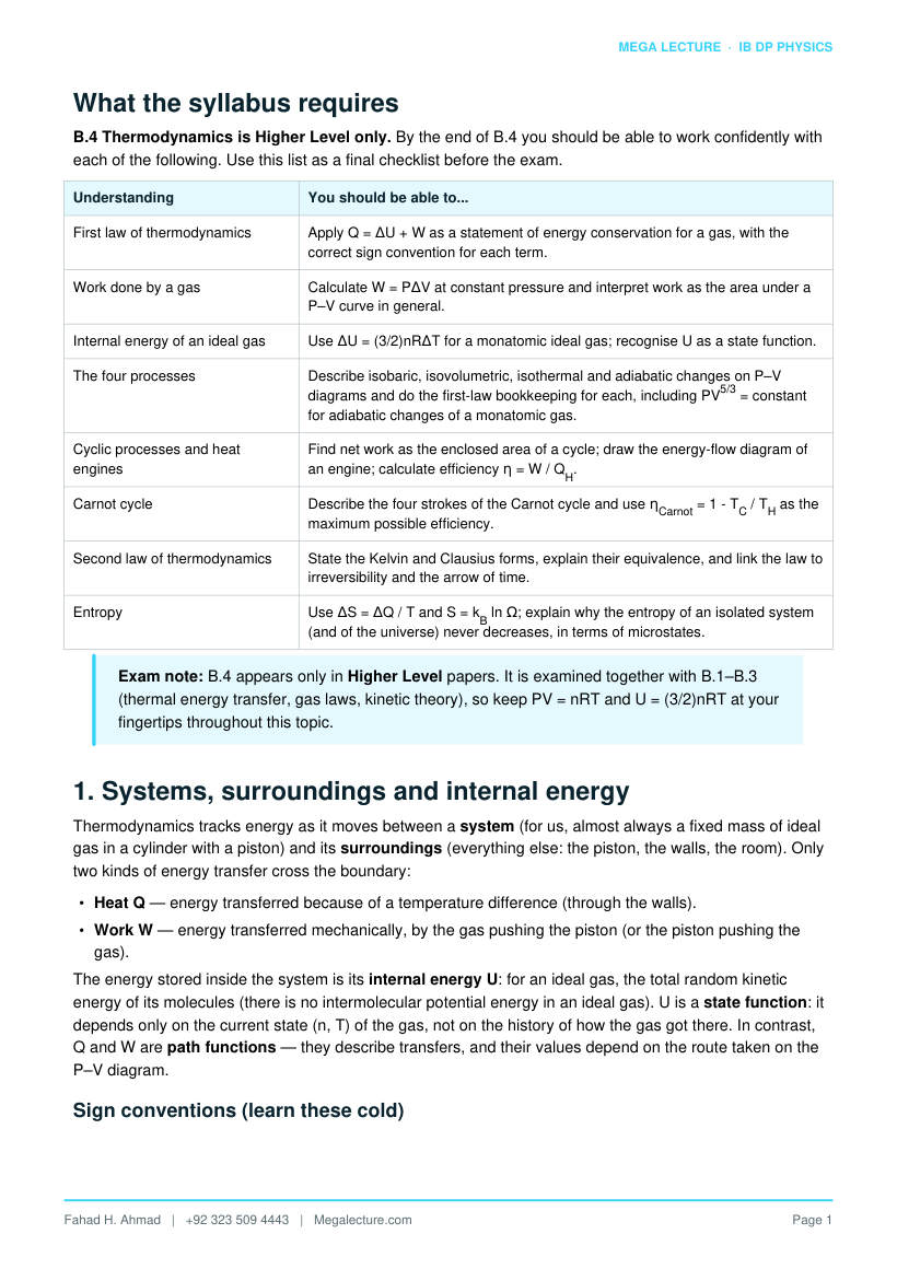 Page 2 of B.4 Thermodynamics (HL)