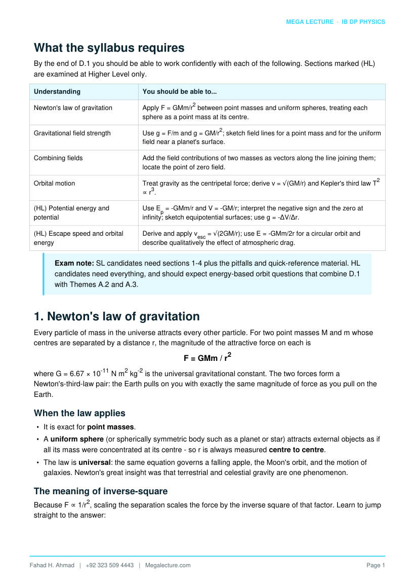 Page 2 of D.1 Gravitational Fields