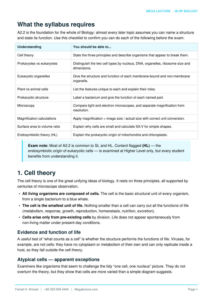 Page 2 of A2.2 Cell Structure