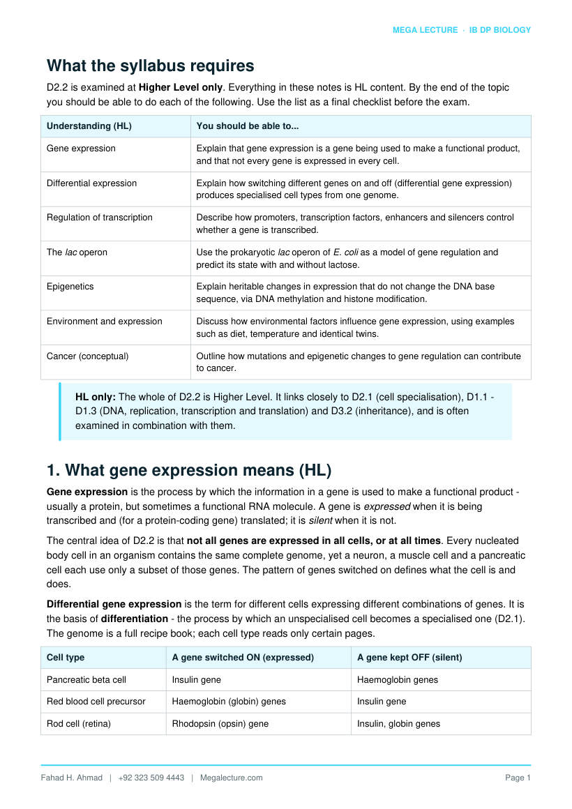 Page 2 of D2.2 Gene Expression (HL)
