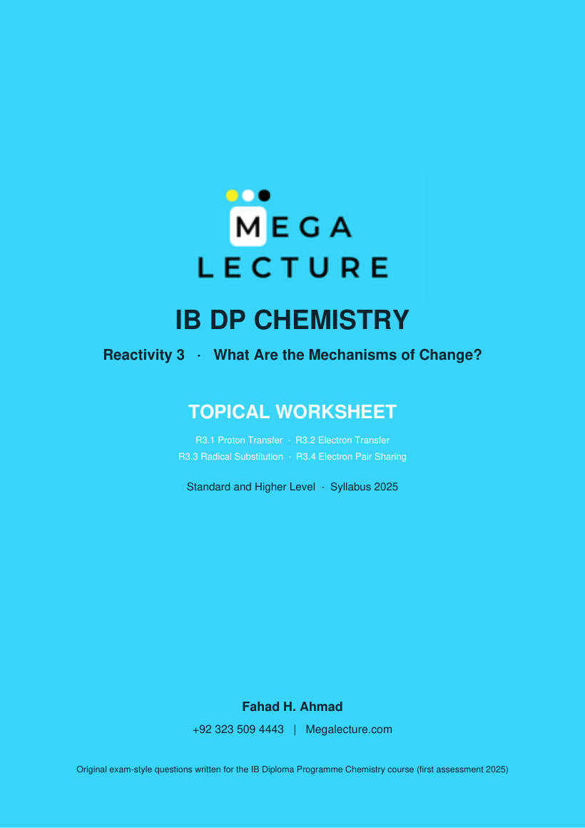 Page 1 of Reactivity 3 Worksheet