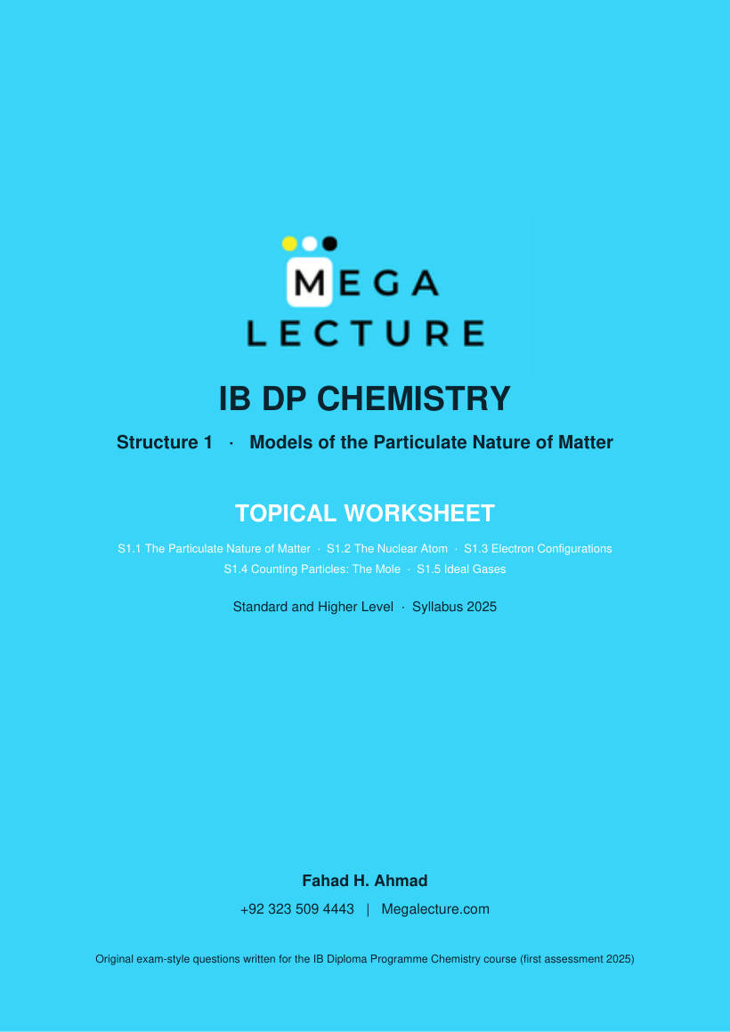 Page 1 of Structure 1 Worksheet