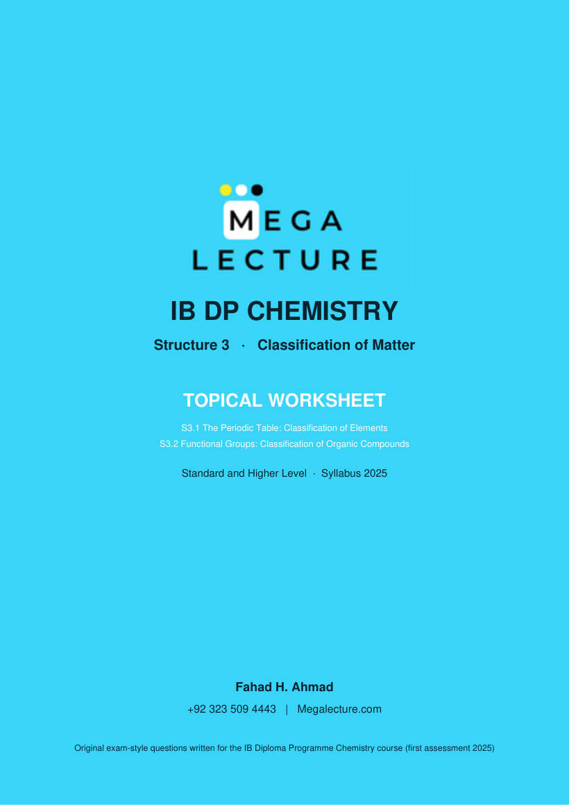 Page 1 of Structure 3 Worksheet