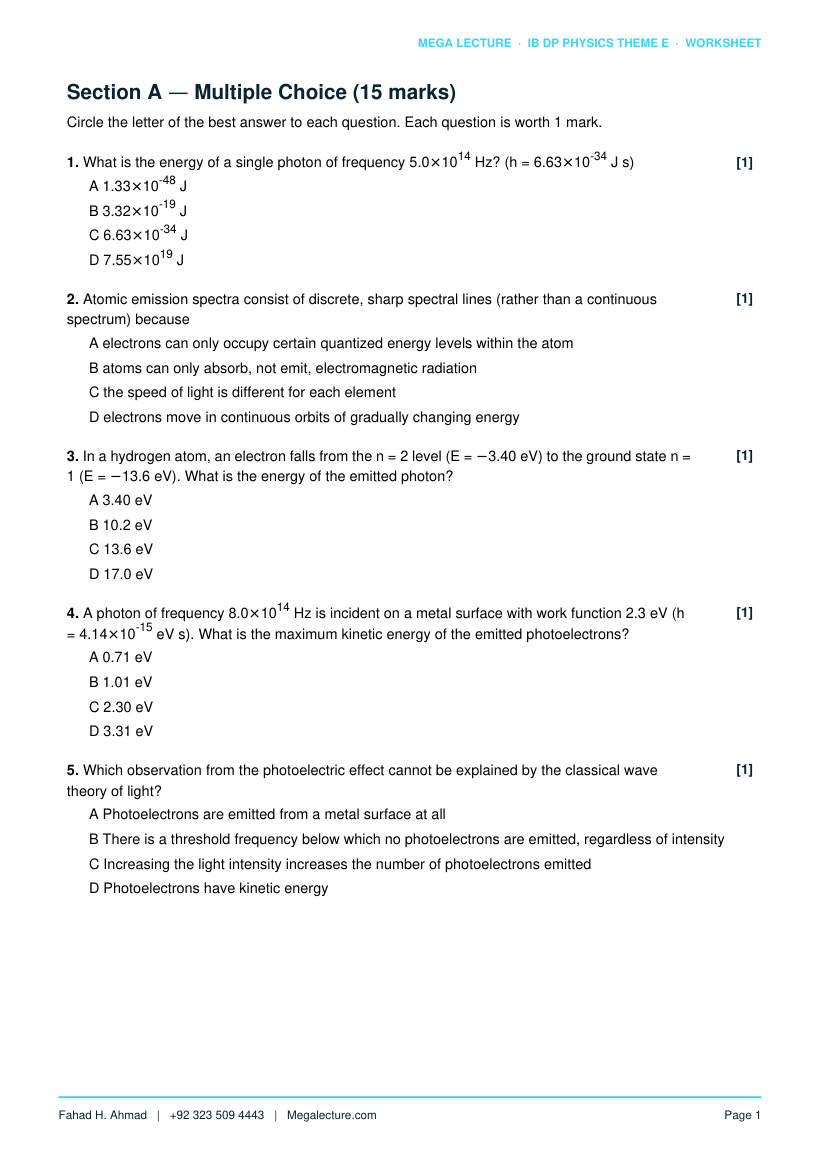Page 2 of Theme E Worksheet