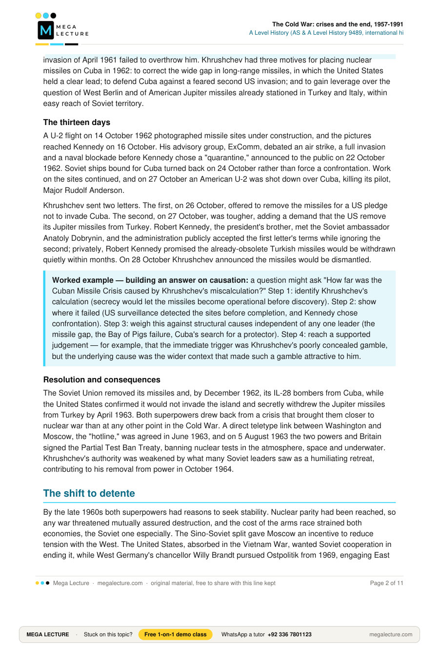 Page 2 of The Cold War: crises and the end, 1957-1991