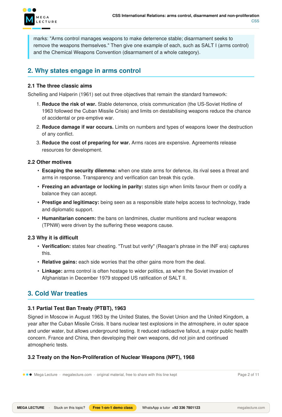 Page 2 of CSS International Relations: arms control, disarmament and non-proliferation