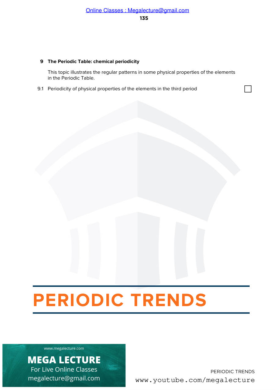 Page 1 of Periodic Trends Notes