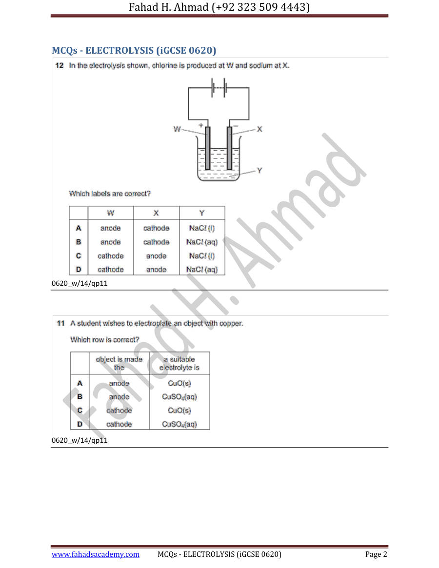 Page 2 of Electrolysis