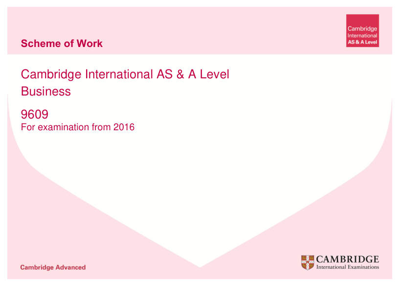 Page 1 of 9609 Scheme of Work (PDF)