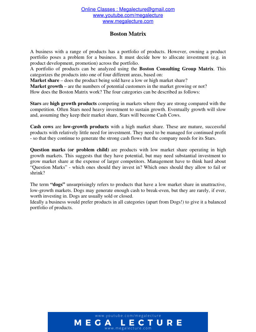Page 1 of Boston Matrix (PDF)