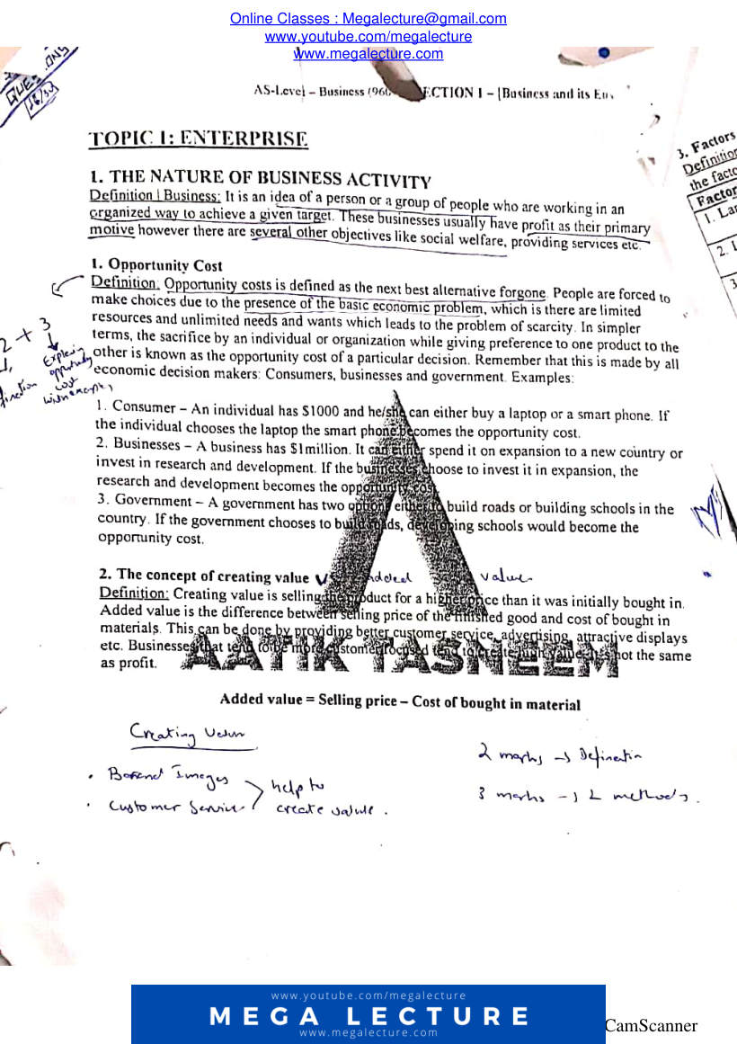 Page 1 of Business Unit 1 (AS) (PDF)