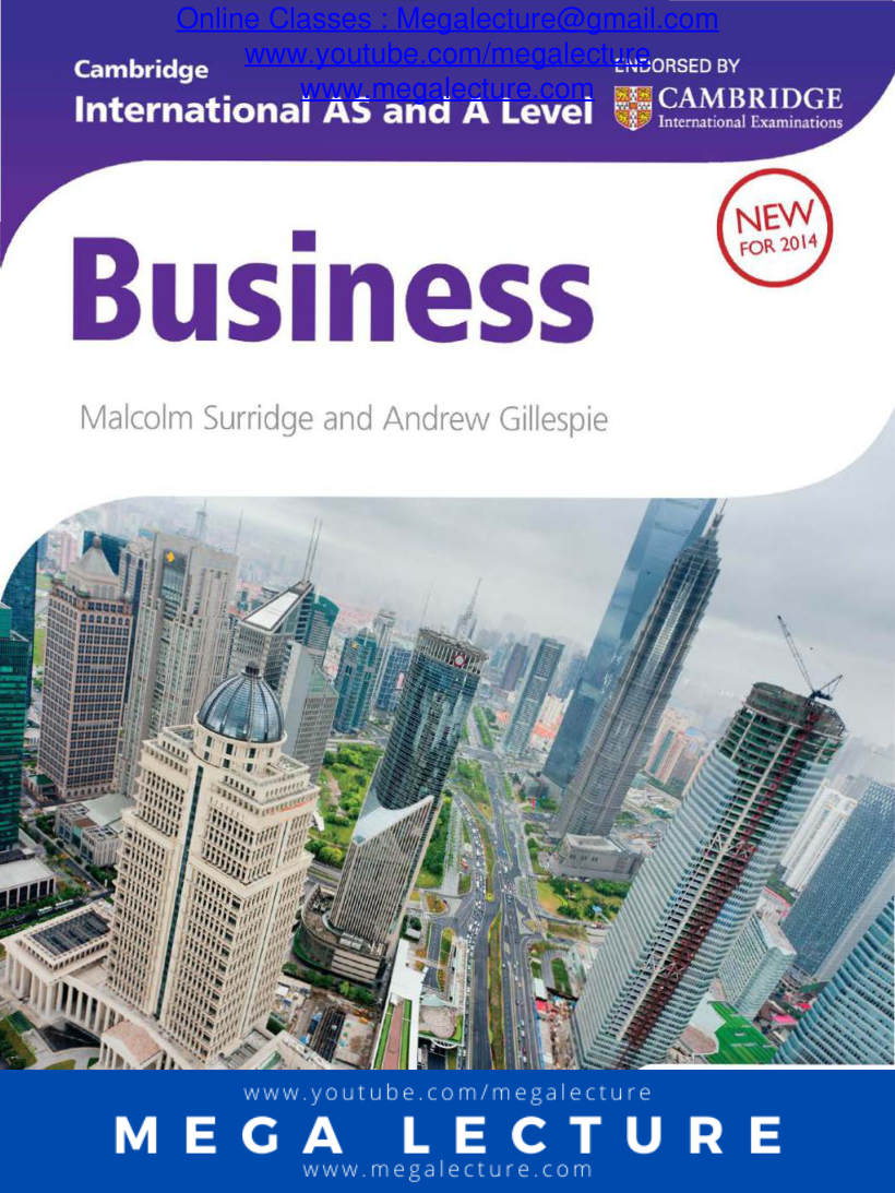 Page 1 of Cambridge AS & A Level Business — Textbook (PDF)
