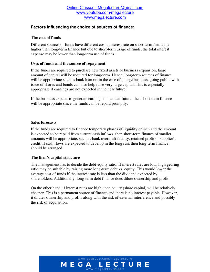 Page 2 of Financing A Business (PDF)