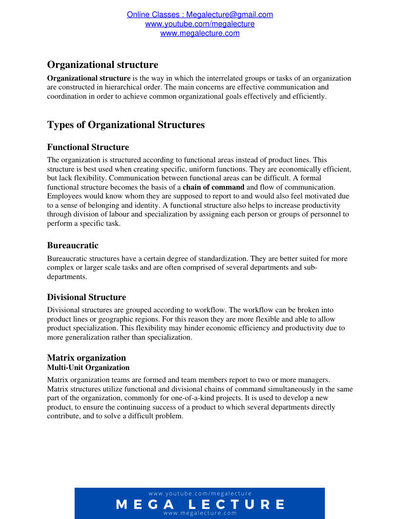 Page 1 of Organizational Structure (PDF)