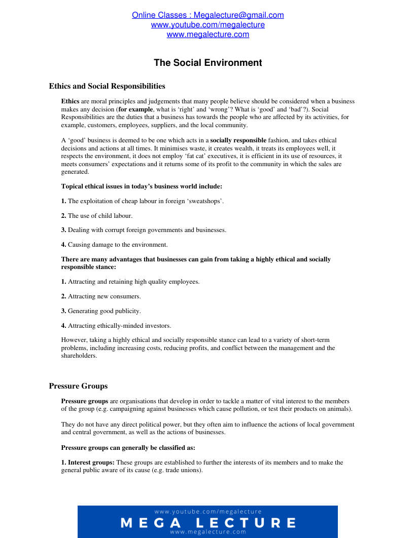 Page 1 of The Social Environment (PDF)