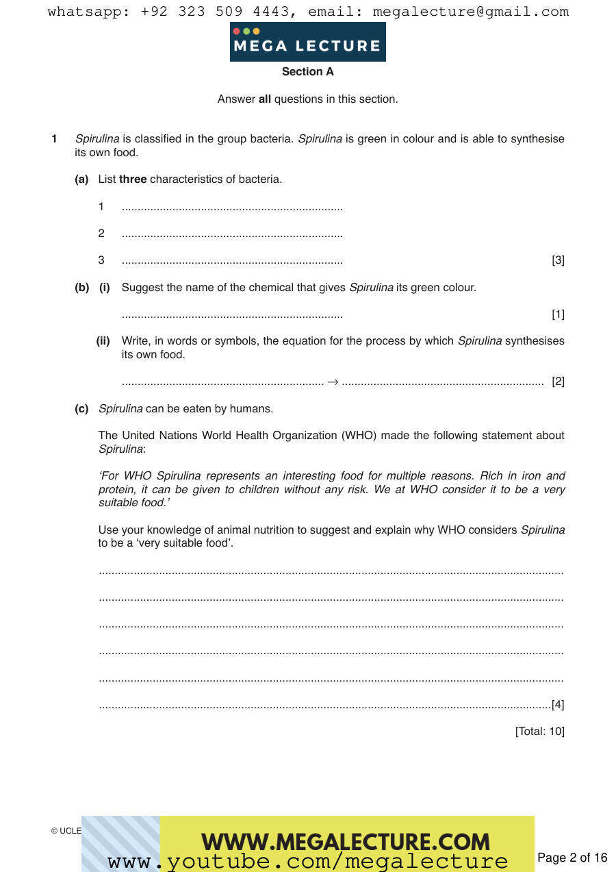 Page 2 of Paper 2 — Questions